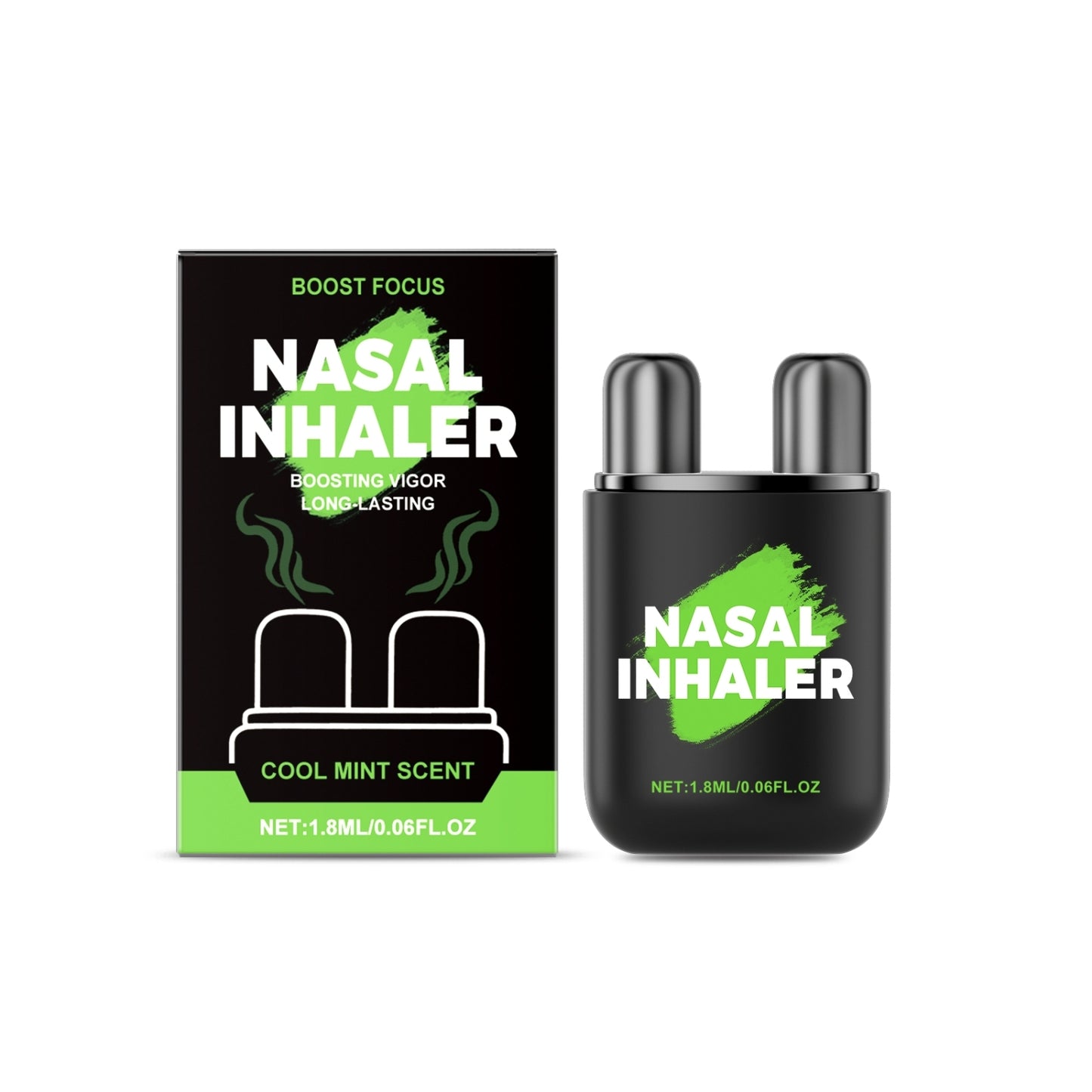 Nasal Inhaler Menthol Peppermint Ginger 1.8ml Respiratory Relief