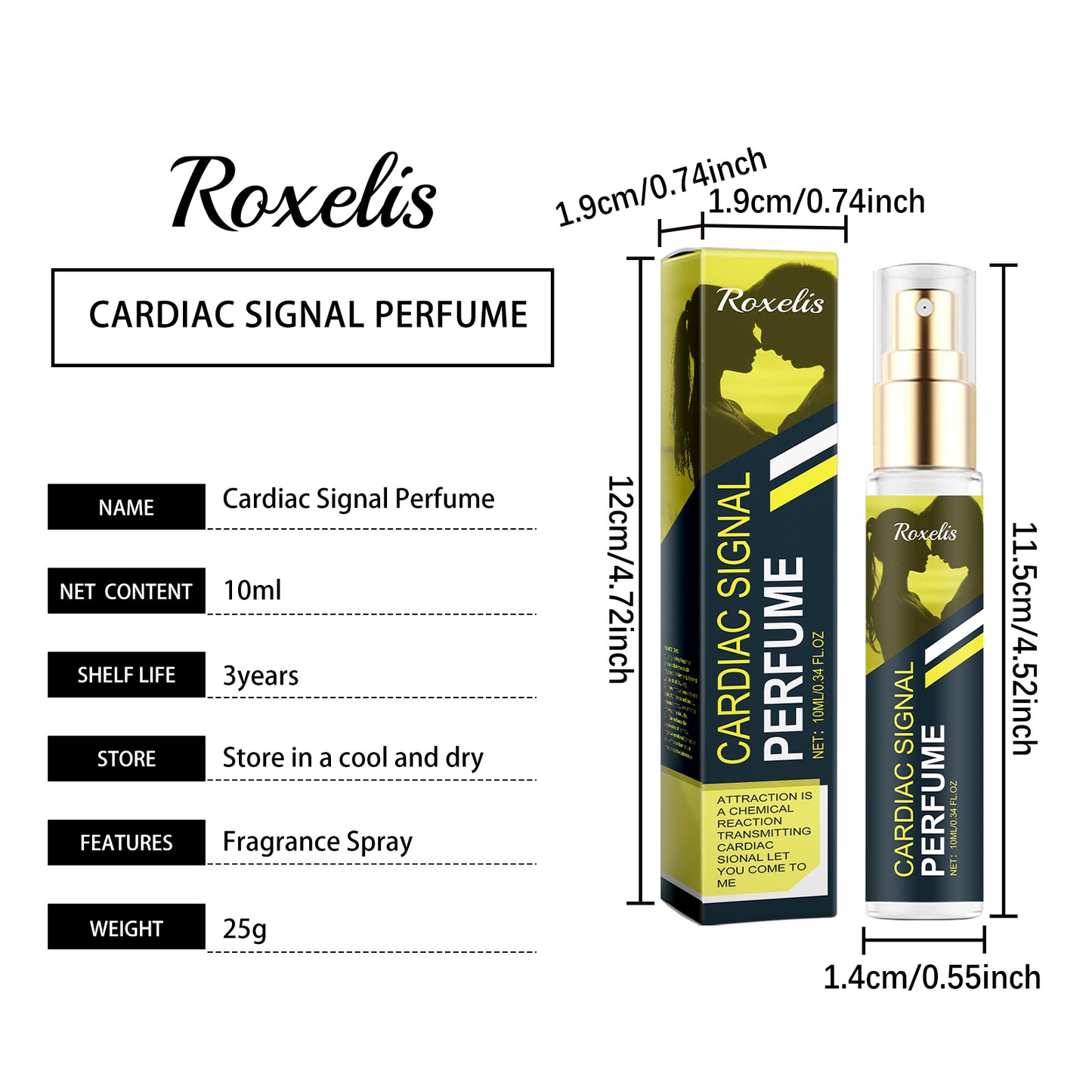 Floral Amber Perfume Spray - Long Lasting Portable Fragrance 10ml