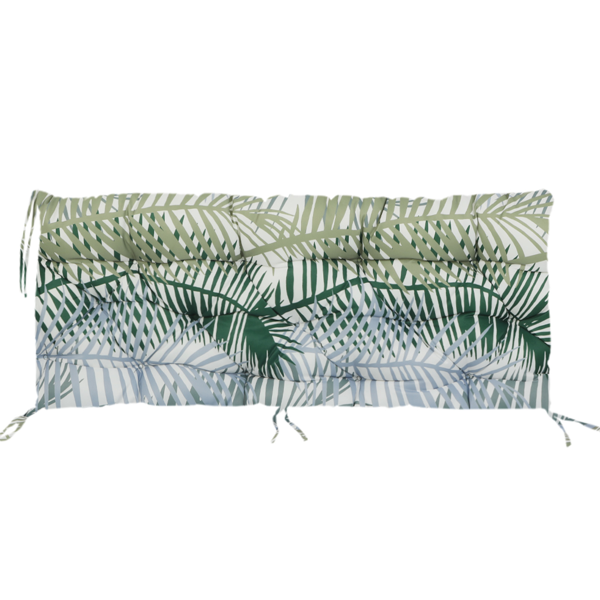 60-Inch Waterproof Porch Swing Cushion - 4-Inch Thick with Ties