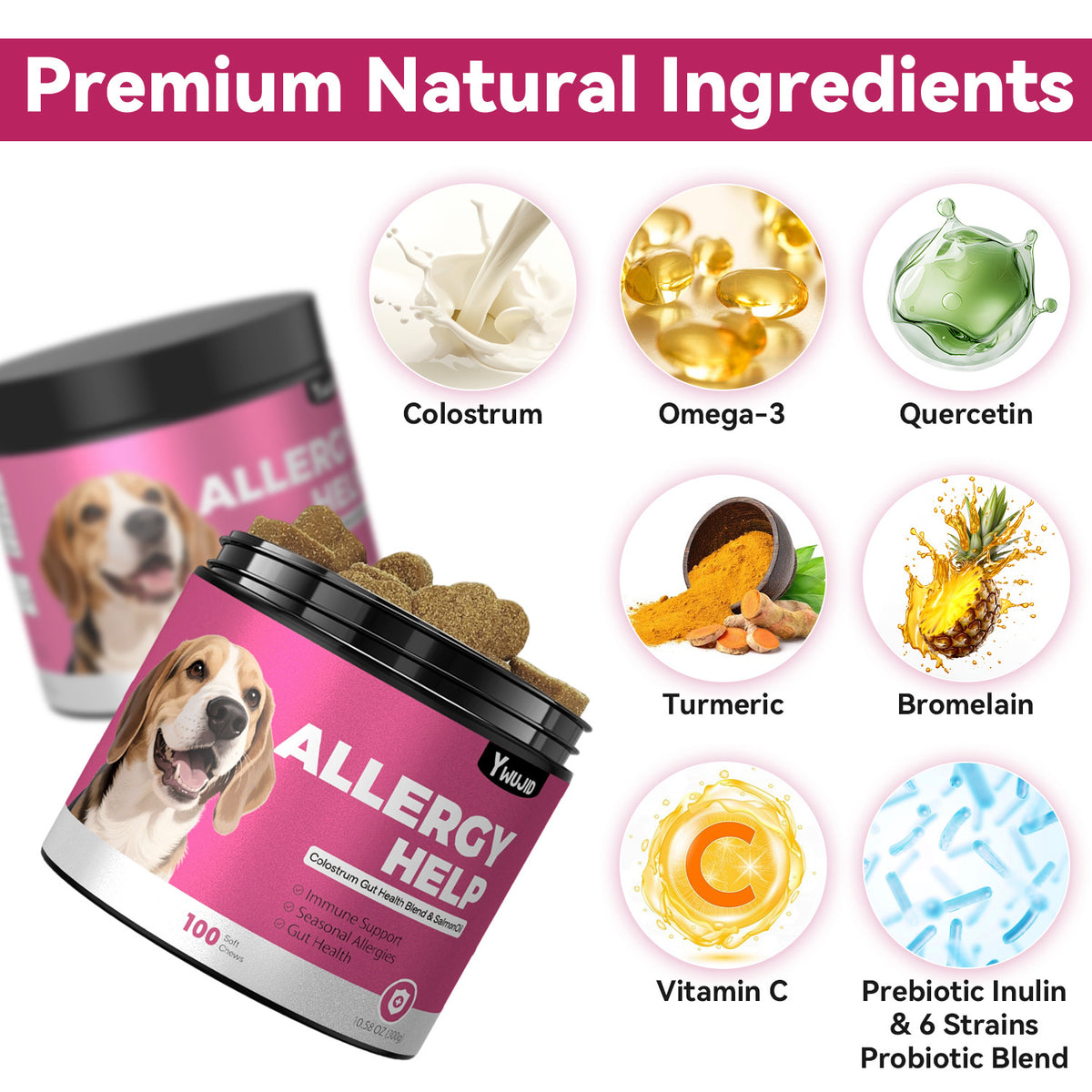 Pet Anti-Allergy Chewable Tablets