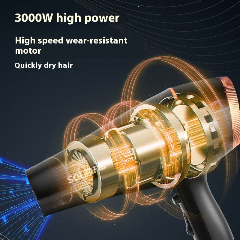 High Power Electric Hair Dryer with 5-Speed Air Temperature and Negative Ion