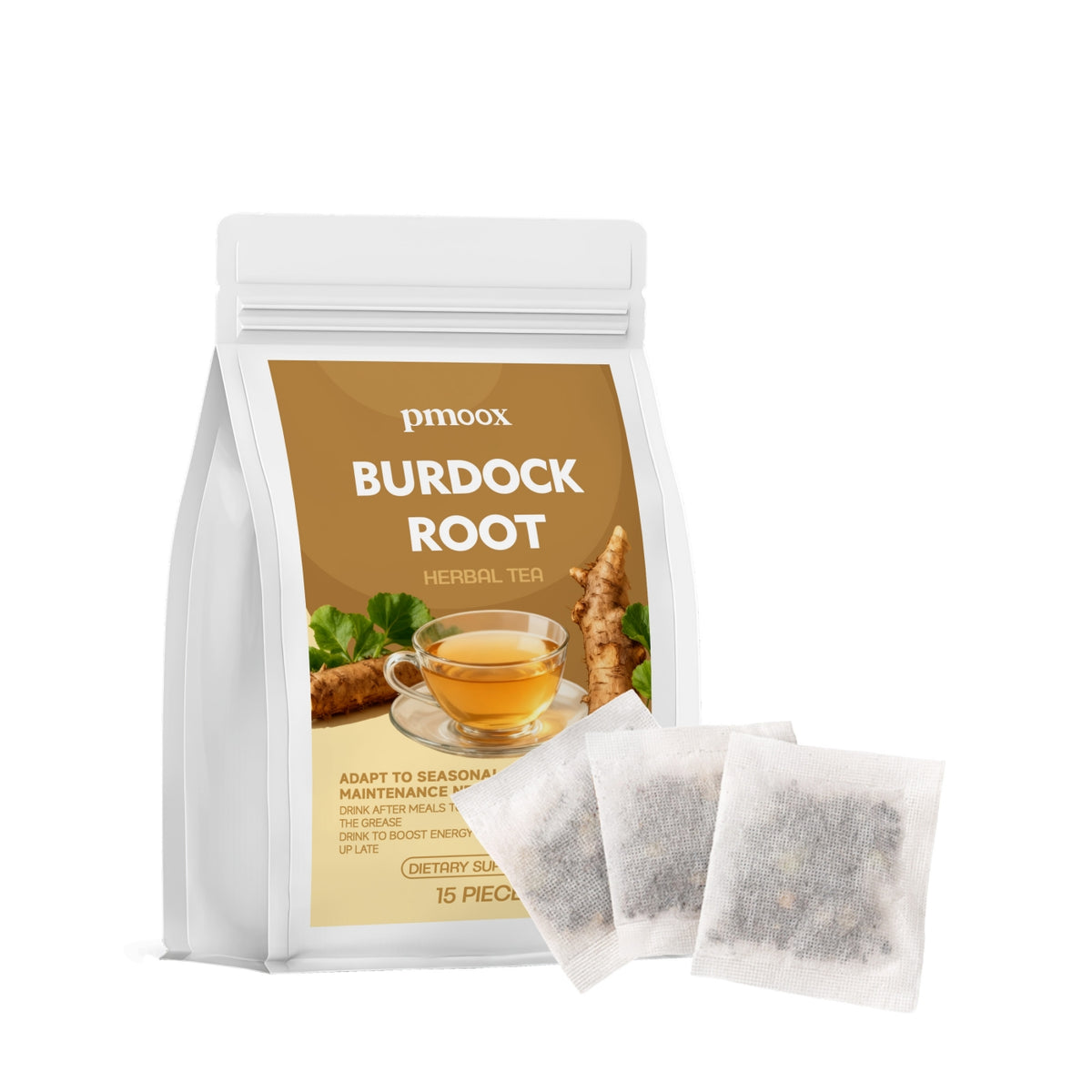 Burdock Root Herbal Tea - 15 Pieces Natural Detox & Health Support