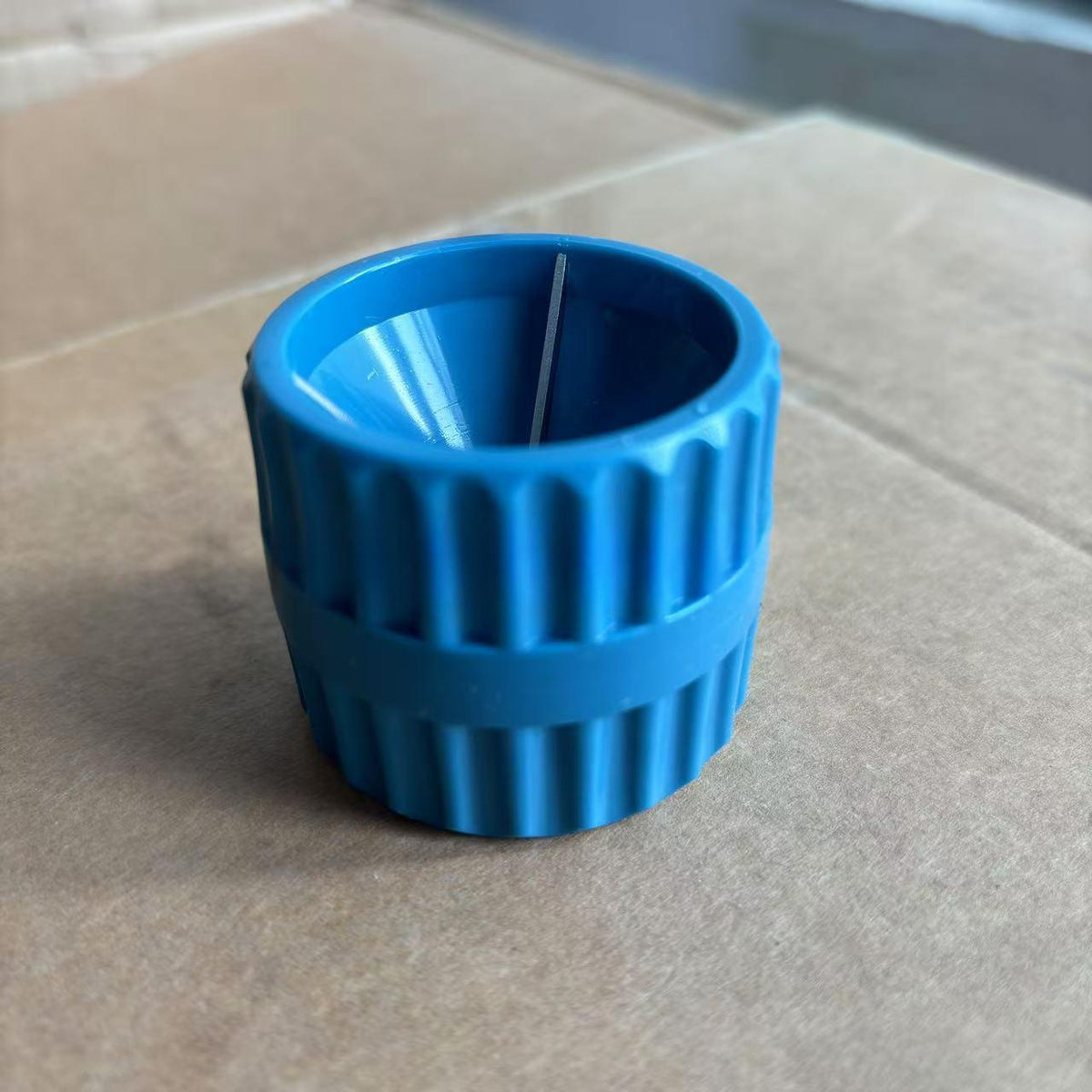 Chamfering Edging Tool for Fuzz and Burr Removal - Iron and Plastic Construction