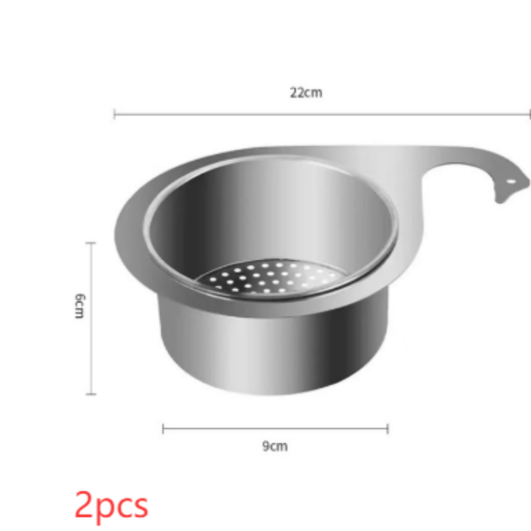 Stainless Steel Swan Drain Basket for Kitchen Storage - Multi-Purpose