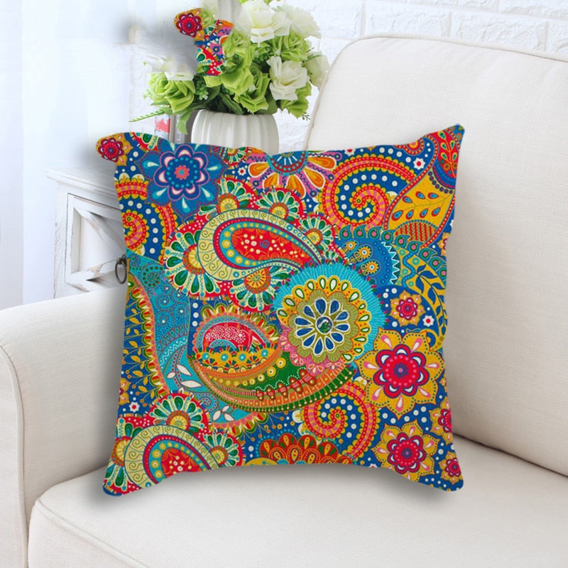 Peach Skin Pillowcase for Sofa Backrest Cover - Multiple Sizes & Styles