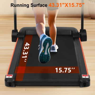 Folding Treadmill for Home - 2.5HP, Bluetooth Speaker, 300lbs Capacity