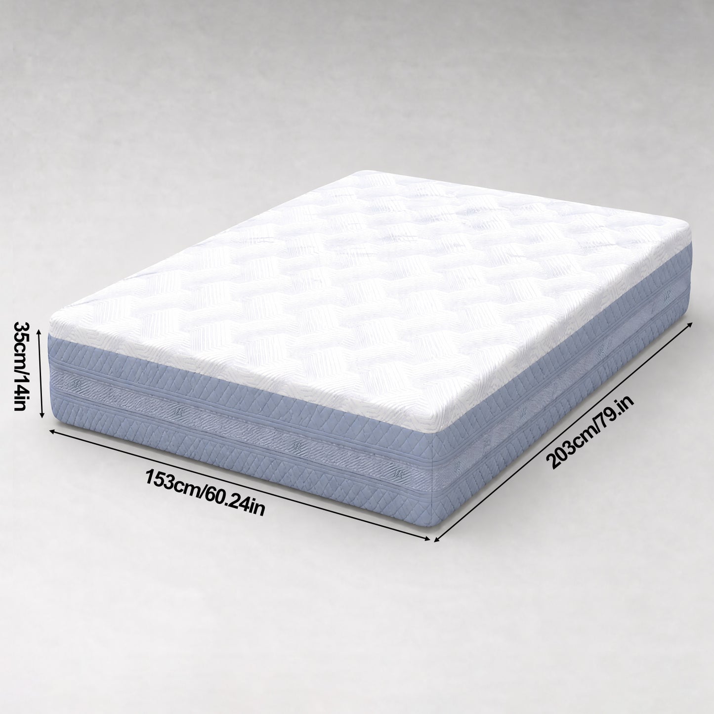 14-Inch Queen Memory Foam Mattress - Comfortable Sleeping Support