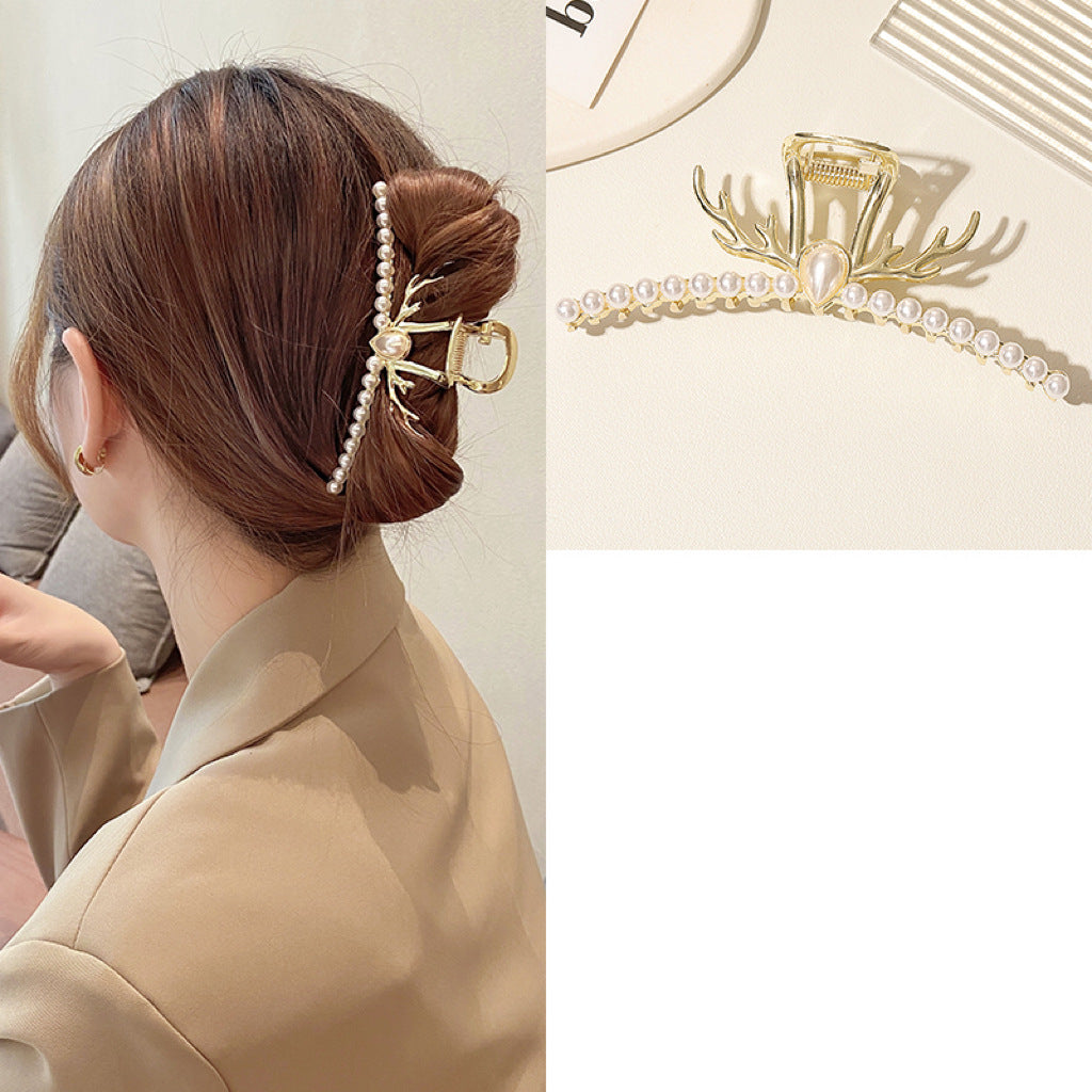 Alloy Antler Hair Claw Clip Large