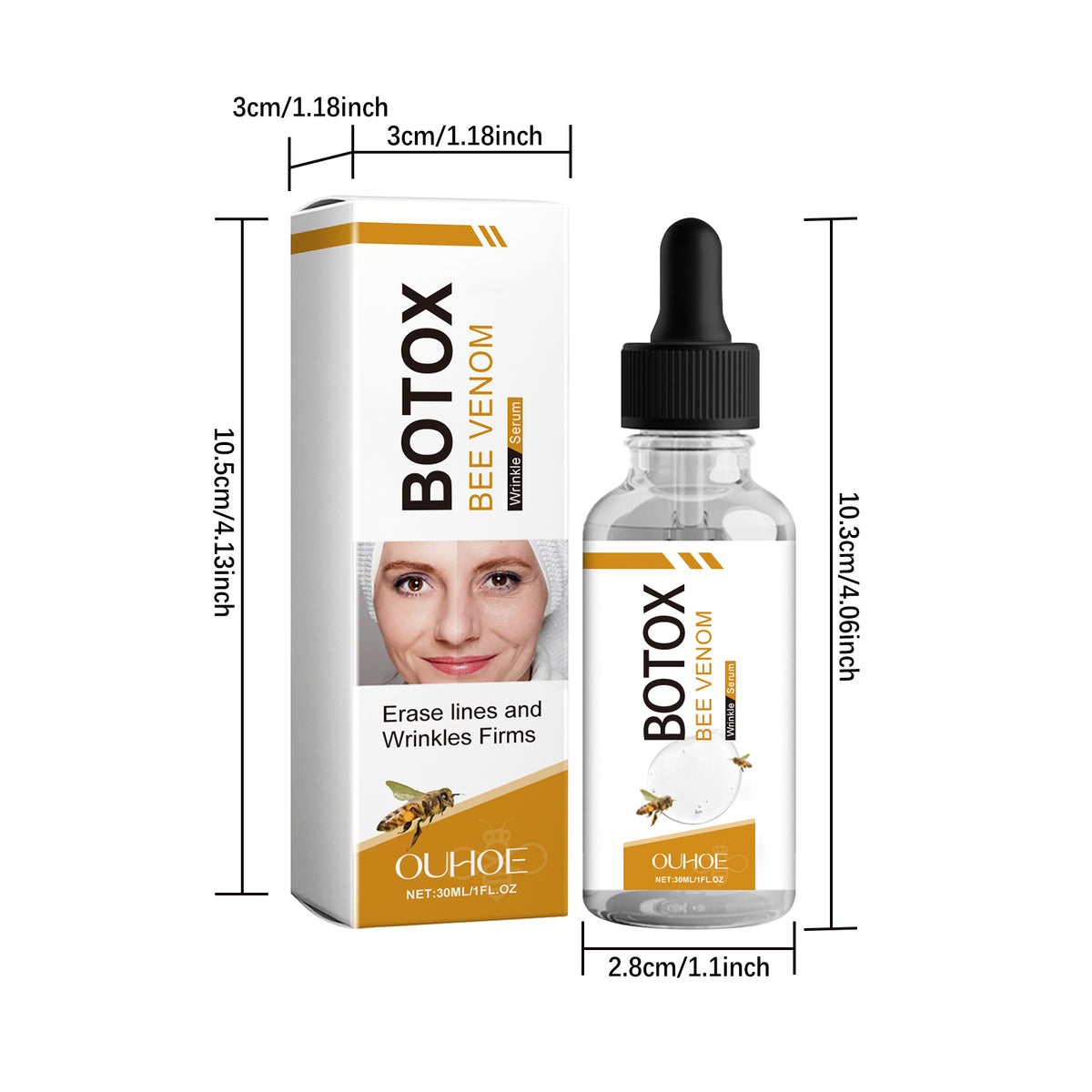 Bee Venom Facial Essence 30ml - Moisturizing Rejuvenation Skin Serum