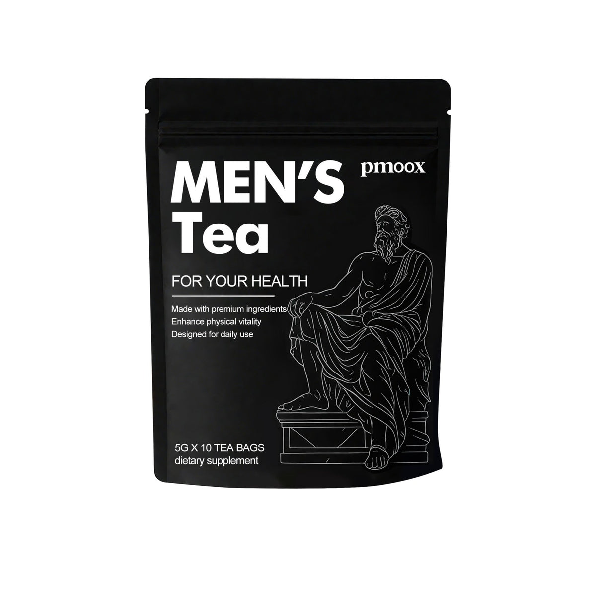 Men's Energy and Vitality Tea Bags - Herbal Boost with Mulberry & Jujube, 10 Pack