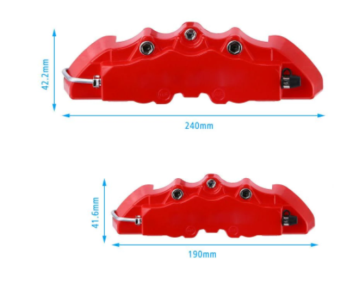 Car Brake Caliper Cover Red Protective Decor for Vehicle Enhancement