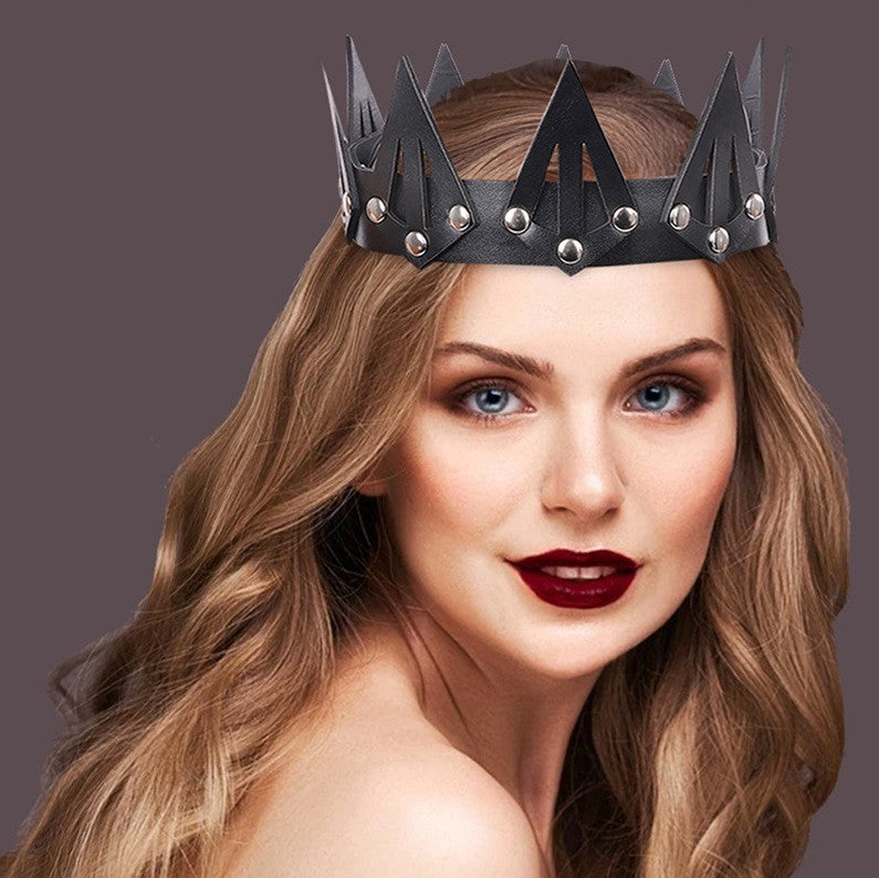 Women's Crown Headdress for Parties & Gatherings - Black
