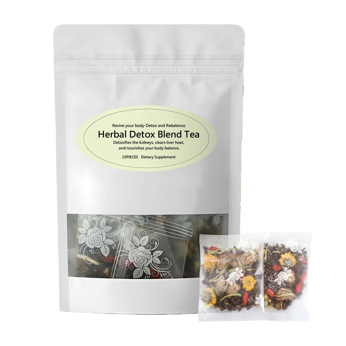 Herbal Tea Set - 15 Pieces for Body Care and Wellness