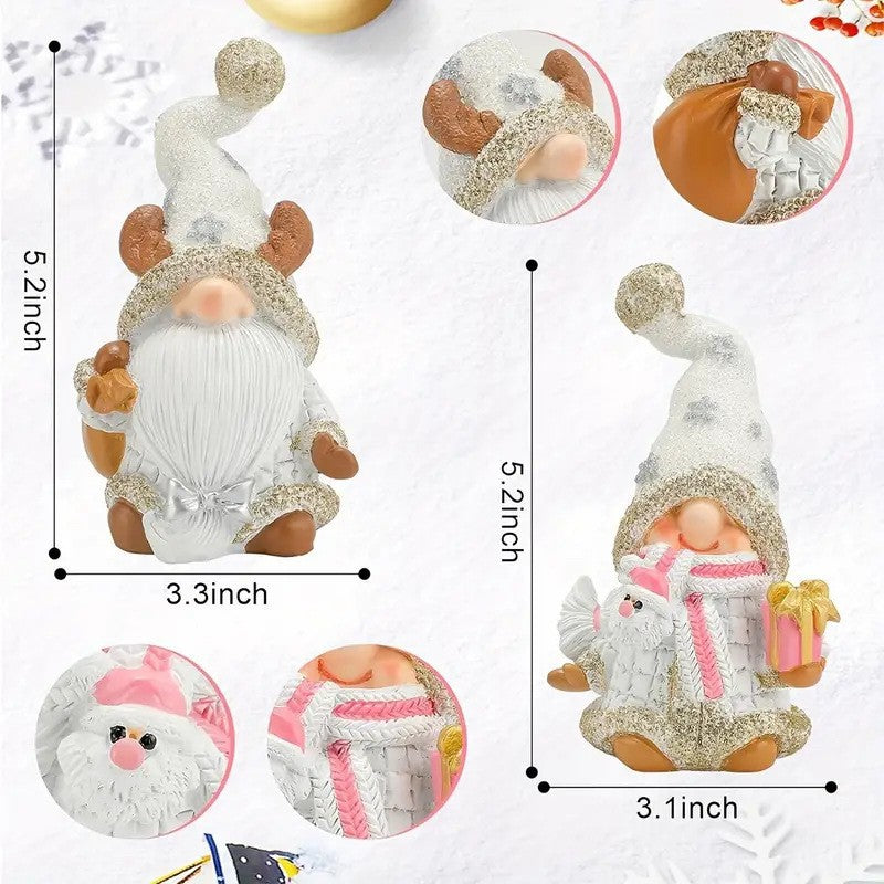 Resin Christmas Decorations Outdoor & Indoor Dwarf Ornaments - Festive Holiday Decor