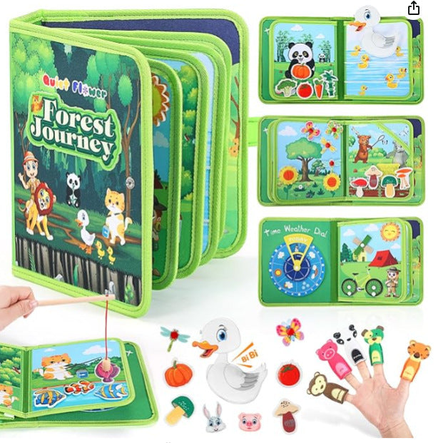 Montessori Felt Busy Board Educational Toy for Kids - Multiple Variants