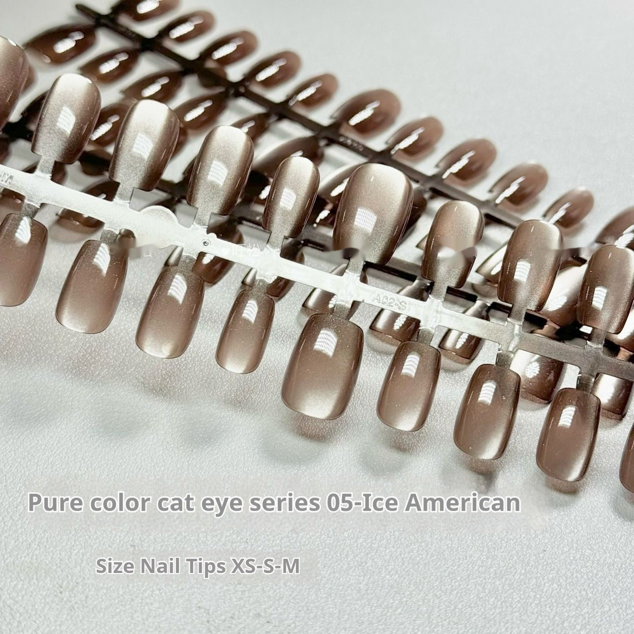 Solid Color Cat Eye Nail Glitter Set - Ice American Style for Nail Art