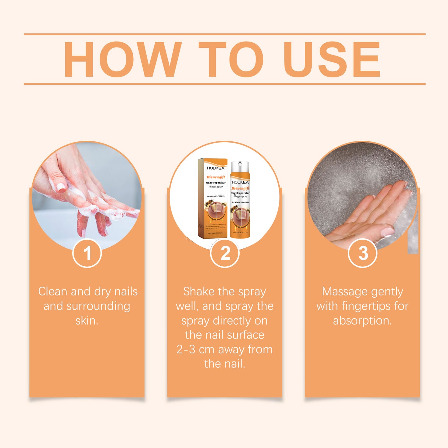 Bee Venom Nail Care Spray - Natural Nail Nourishing & Strengthening Solution