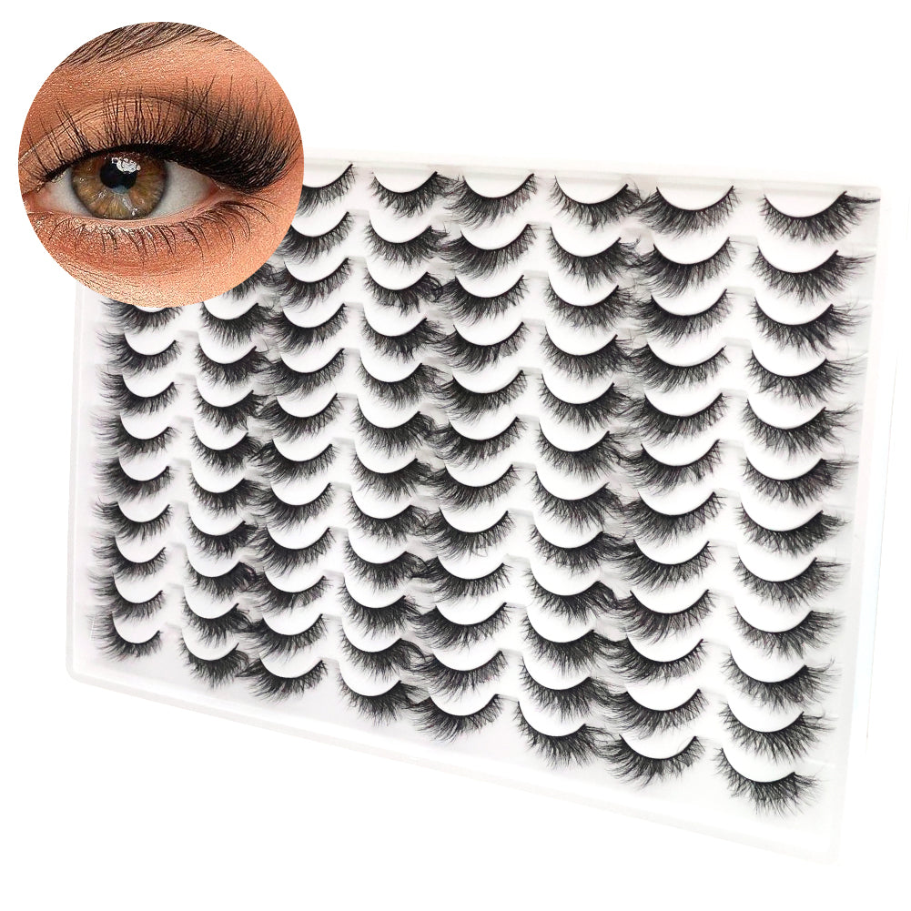 3D False Eyelashes - Multi-Layered Realistic Soft Lashes