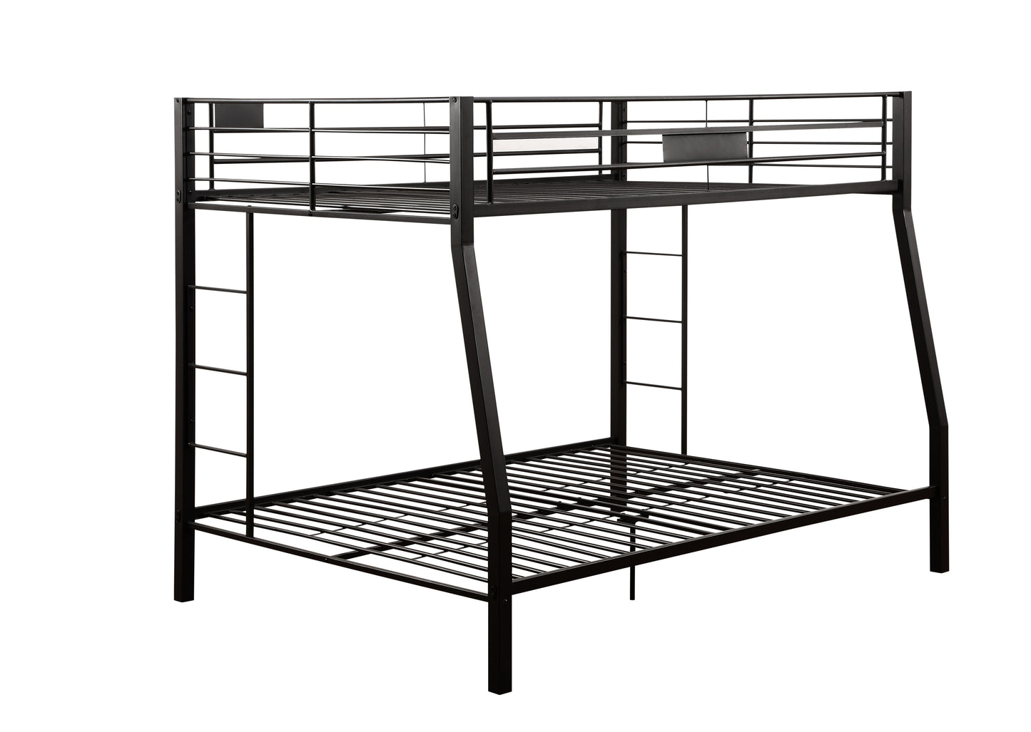 Limbra Sandy Black Finish Full XL Queen Bunk Bed - Metal Frame