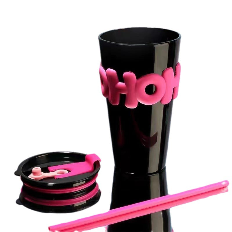 High Capacity Glass Water Cup with Cover - Creative Drinkware for Office & Home