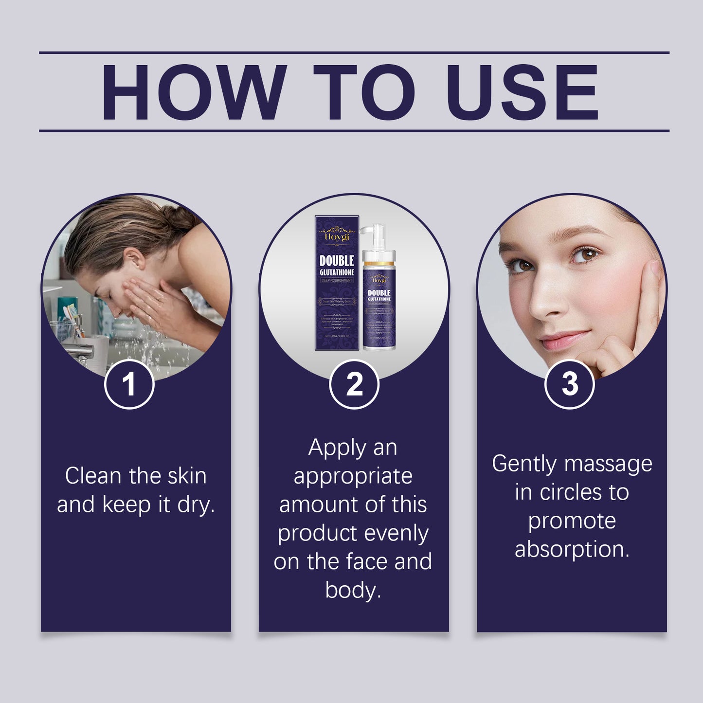 Glutathione Brightening Facial Essence - 100ml Hydrating Skin Care Serum