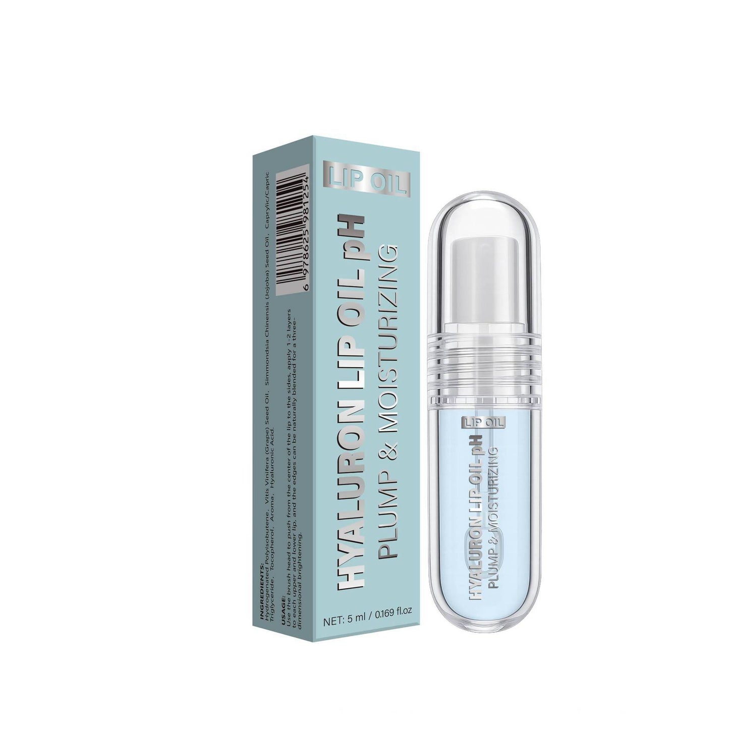 Lip Gloss 5ml Lip Oil - Neutral Packaging, Hydrating Lip Care