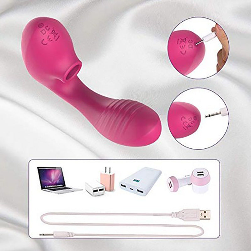 Double-Headed Sucking Vibrator for Women - Massage & Pleasure Device
