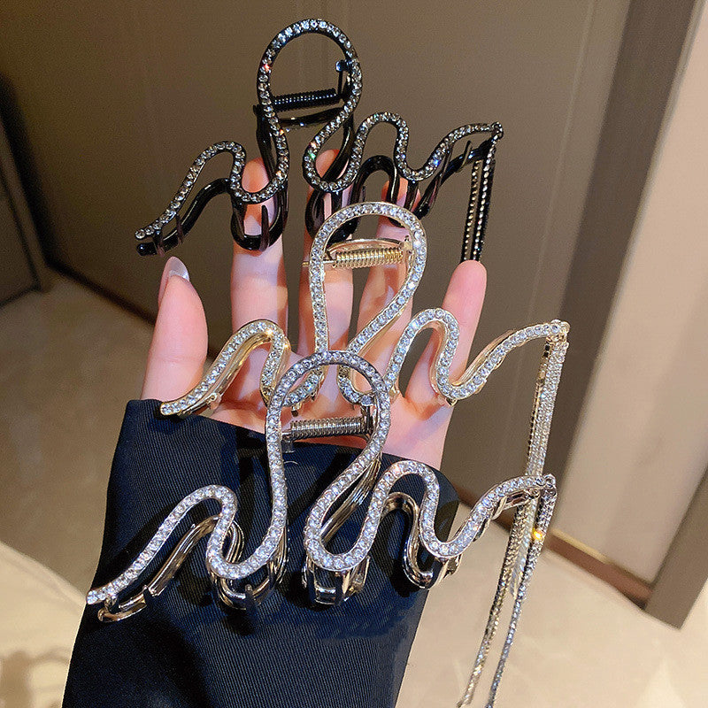 Wavy Metal Hair Clip - Multiple Colors