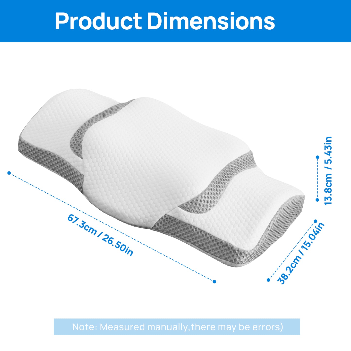 Cooling Ergonomic Memory Foam Neck Pillow - Multiple Variants