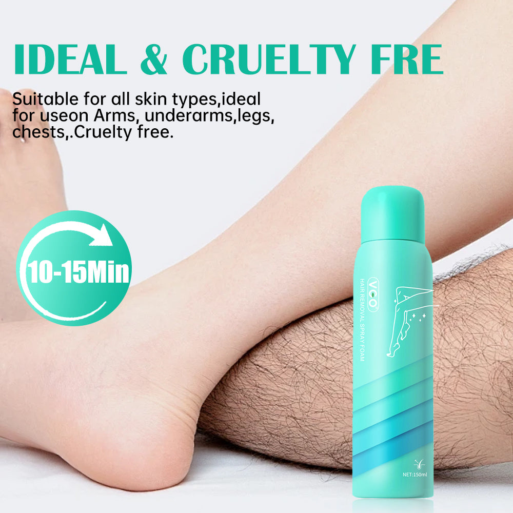 Gentle Hair Removal Spray Foam - 150ml Moisturizing Body Care Mousse