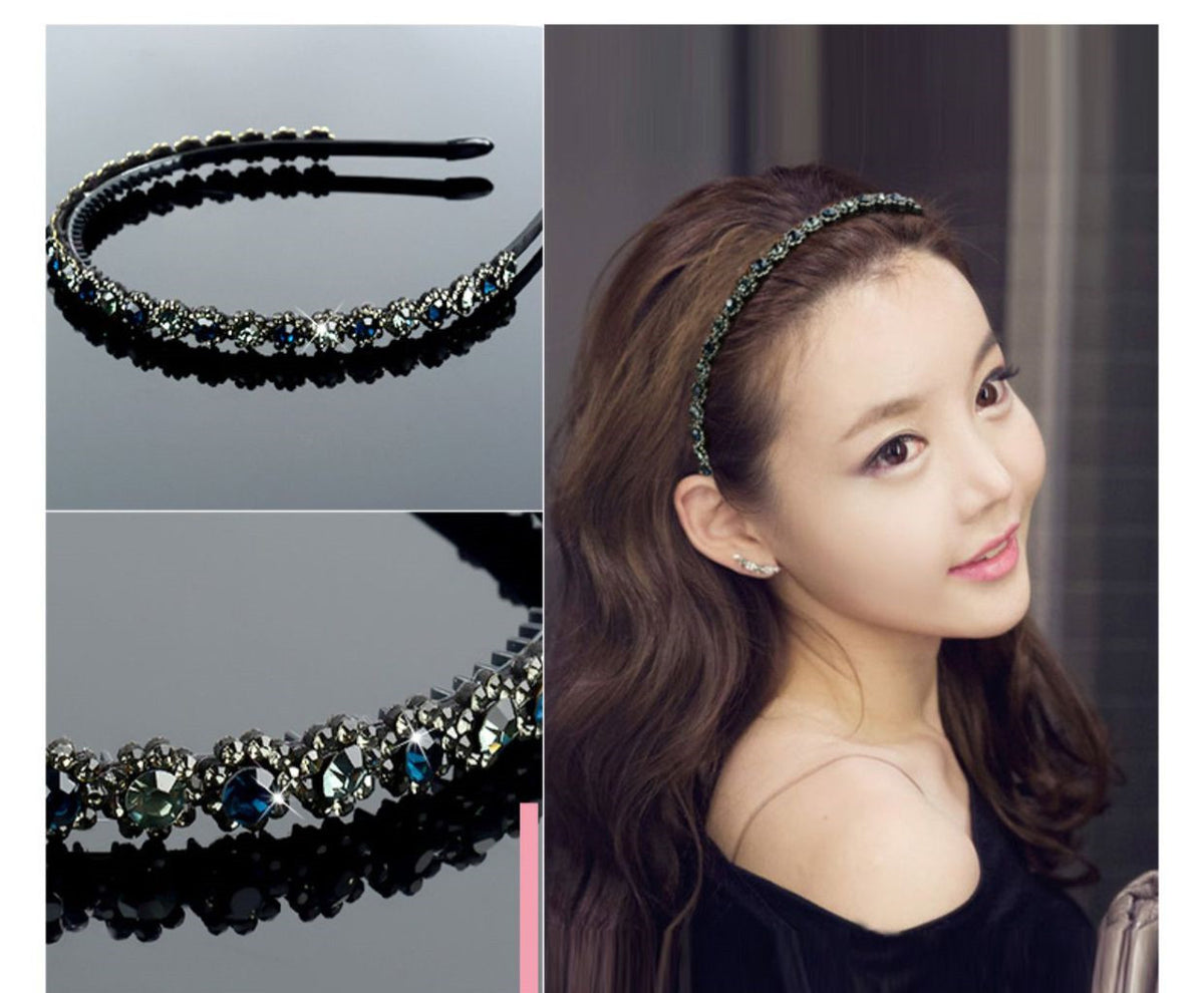 Rhinestone Flower Headband for Women
