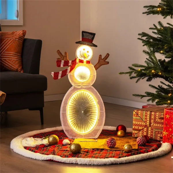 Lighted Christmas Snowman Decoration with 105 LED Lights