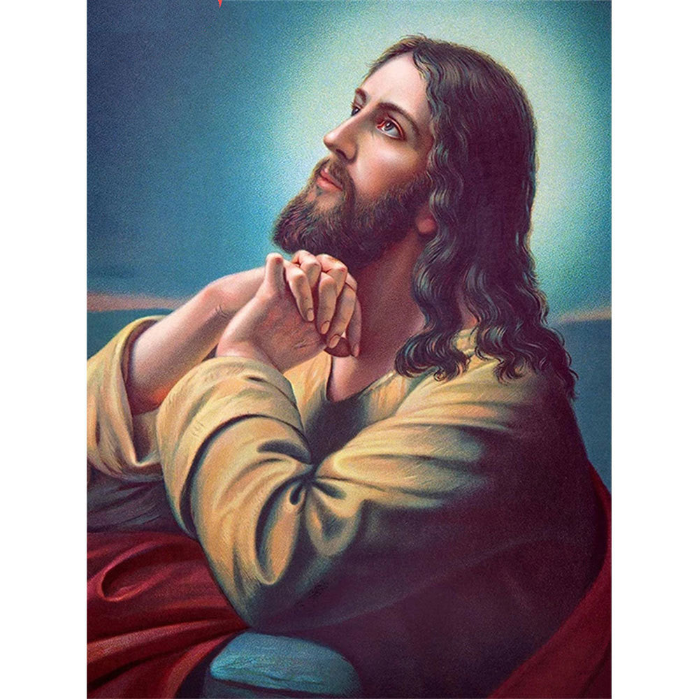 Diamond Painting Jesus Religious Cross Stitch Kit - Square & Round Mosaic