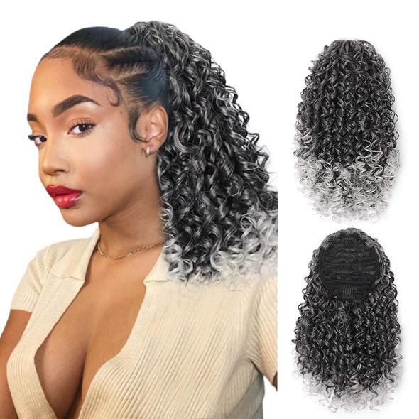 Curly Stretch Mesh Hair Bag Wig - High Temperature Synthetic