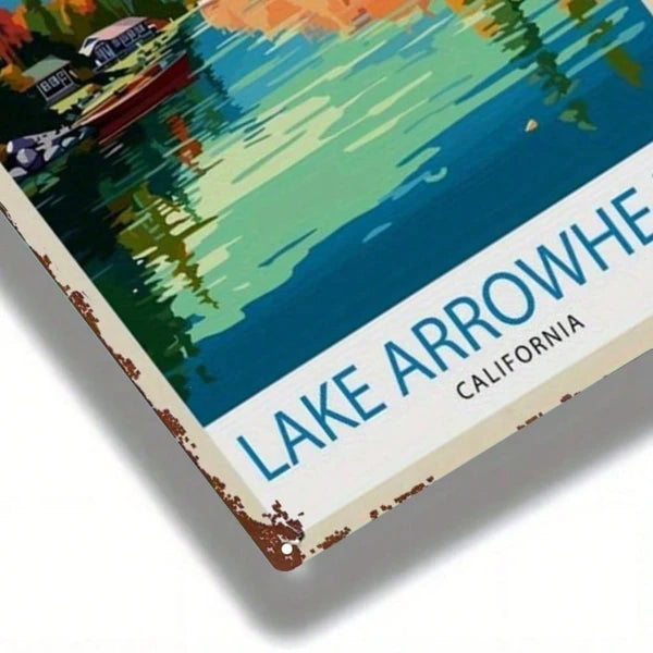 Arrowhead Lake California Metal Sign - Vintage Wall Art
