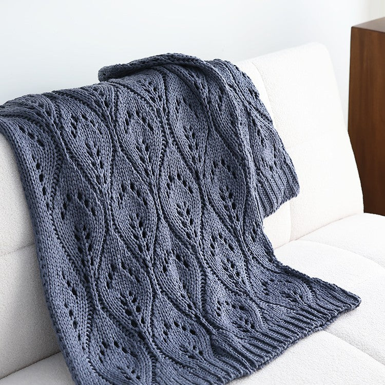 Nordic Style Knitted Sofa Blanket 127x152cm - Home Textiles