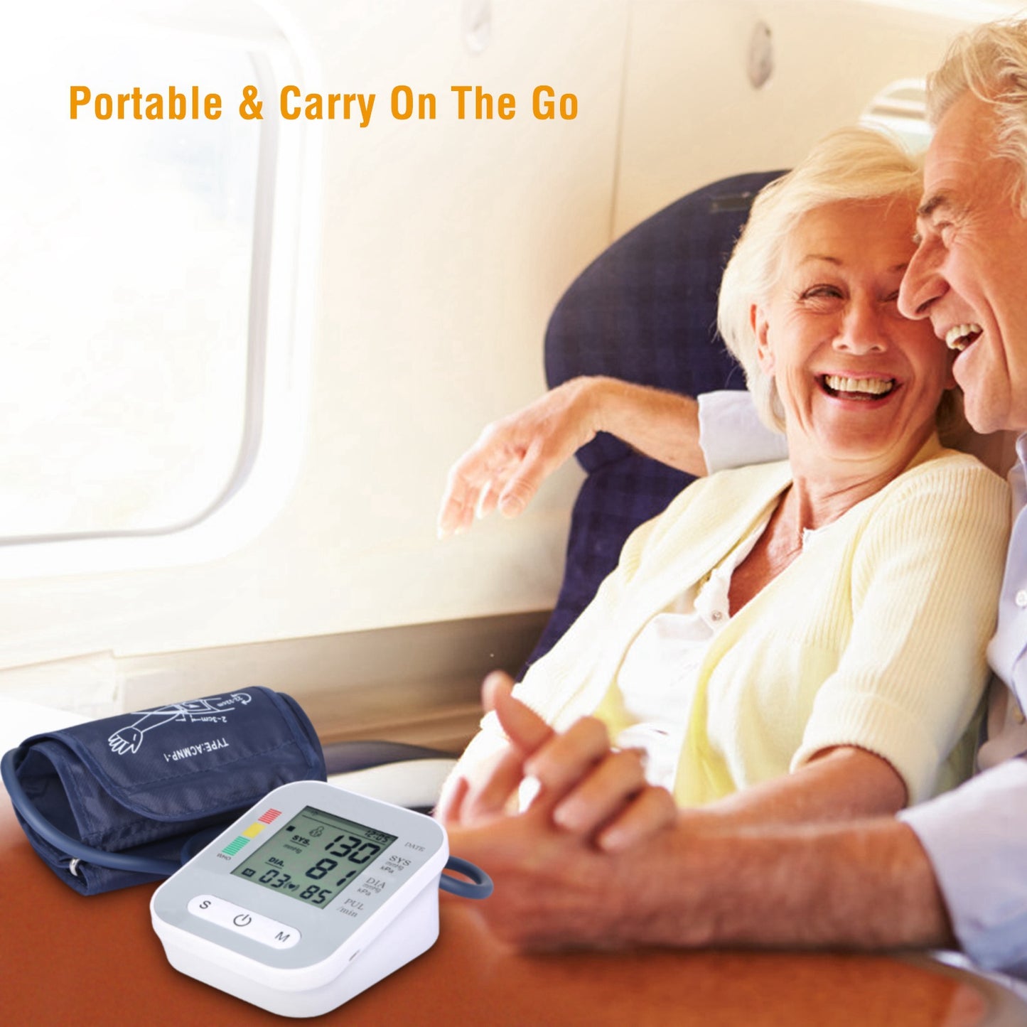 Digital Blood Pressure Monitor with Voice and Large LCD Display - Home Health Cuff