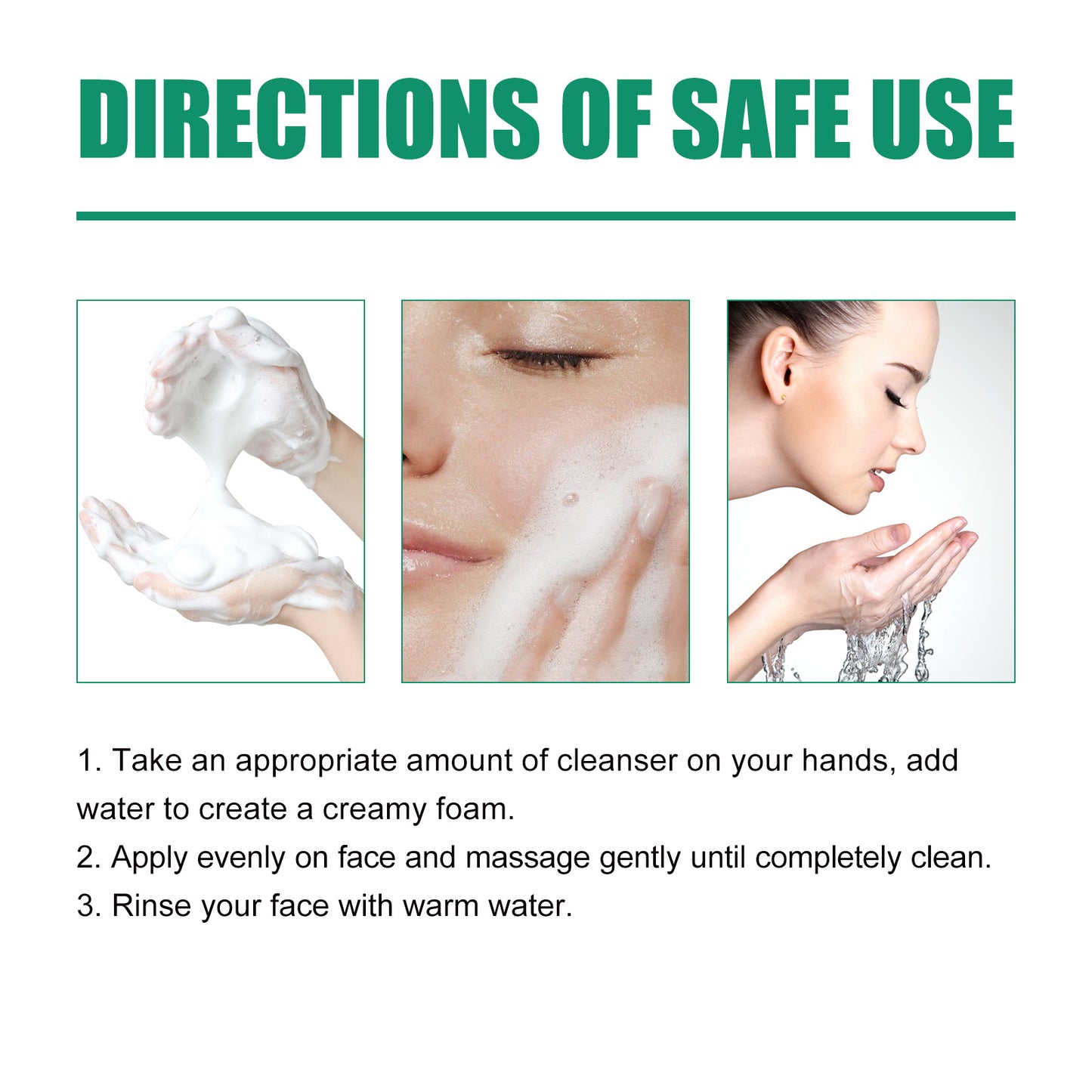 Pine Soothing Centella Asiatica Facial Cleanser - Deep Pore Moisturizing Wash