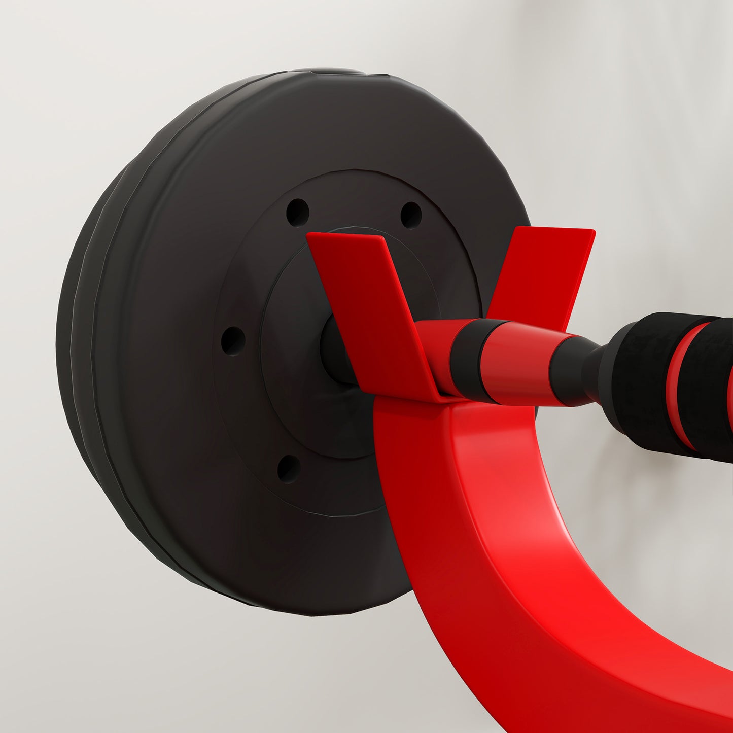 Adjustable Preacher Curl Bench for Strength Training - Red