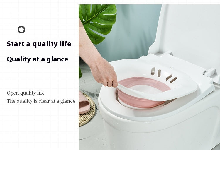 Foldable Bidet Basin for Maternity Care - Squat-Free Portable Bathroom Sink