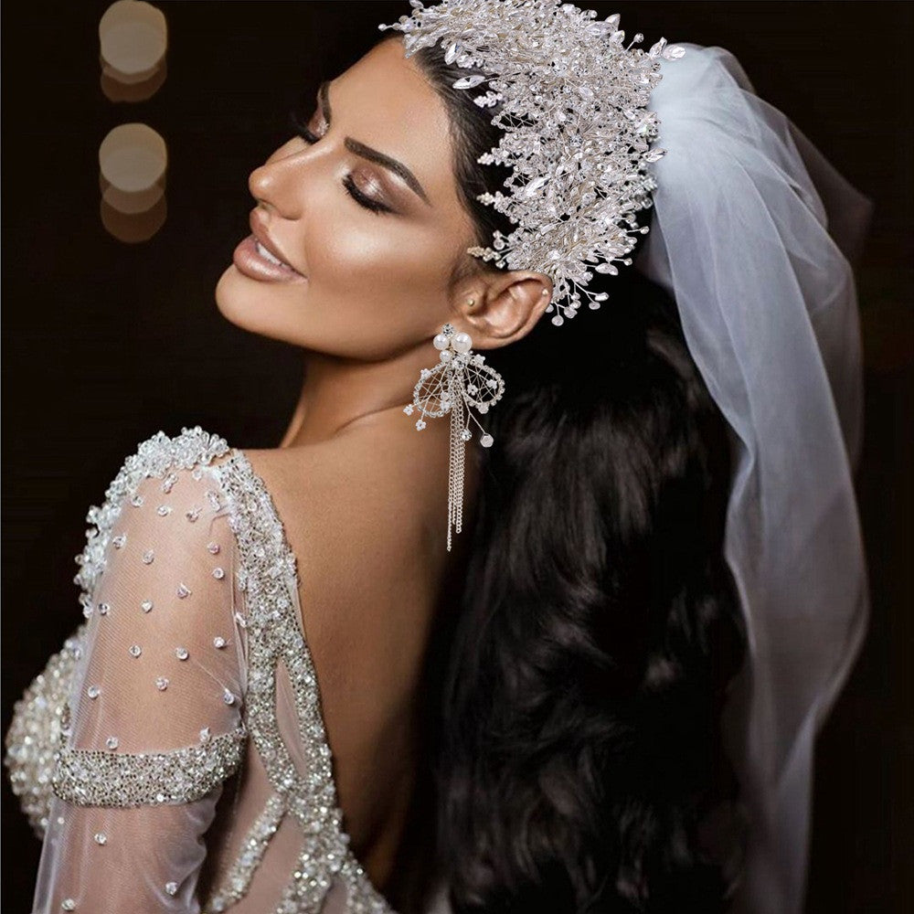 Bridal Tiara Wedding Crystal Crown Rhinestone Headpiece