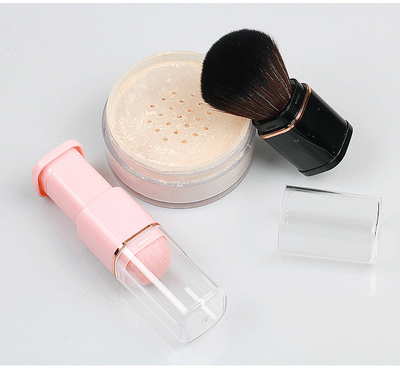 Portable Retractable Makeup Brush - Single Head Powder Blusher Brush