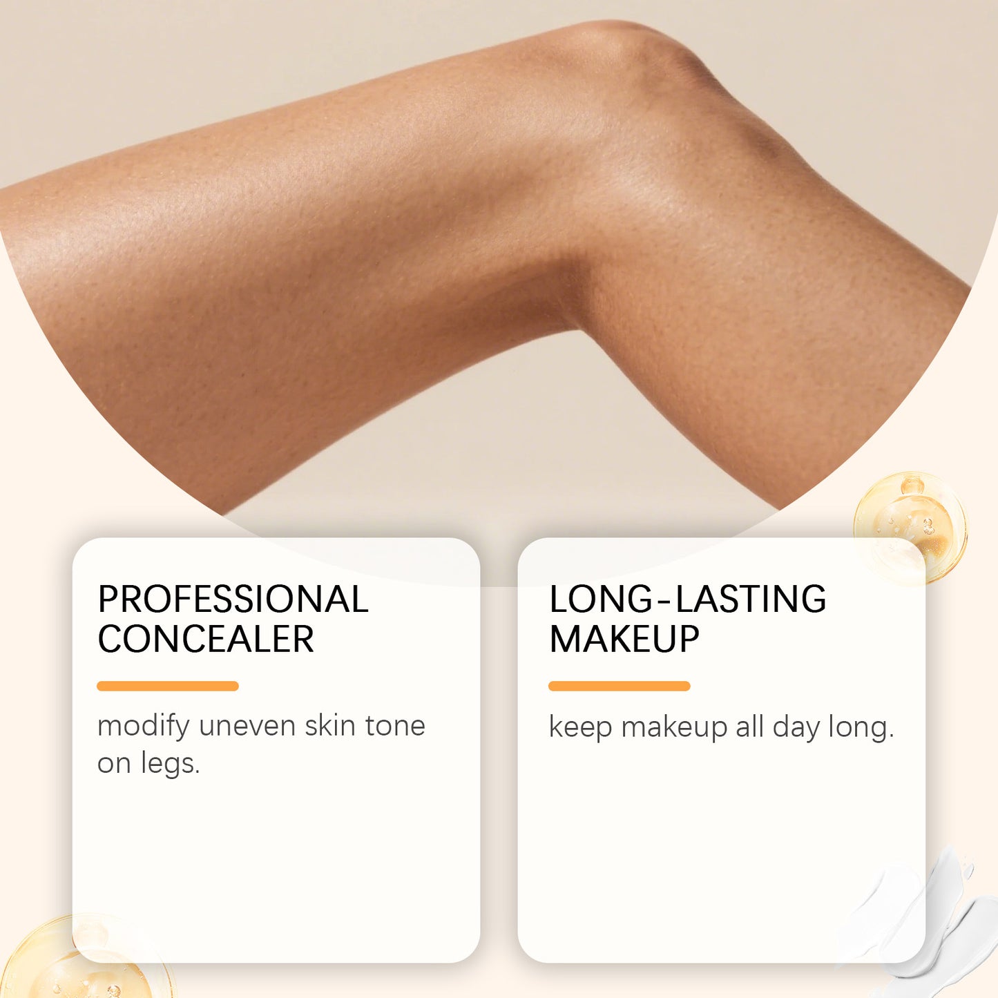 Leg Concealer Foundation Cream for Skin Tone - Skin Care Makeup