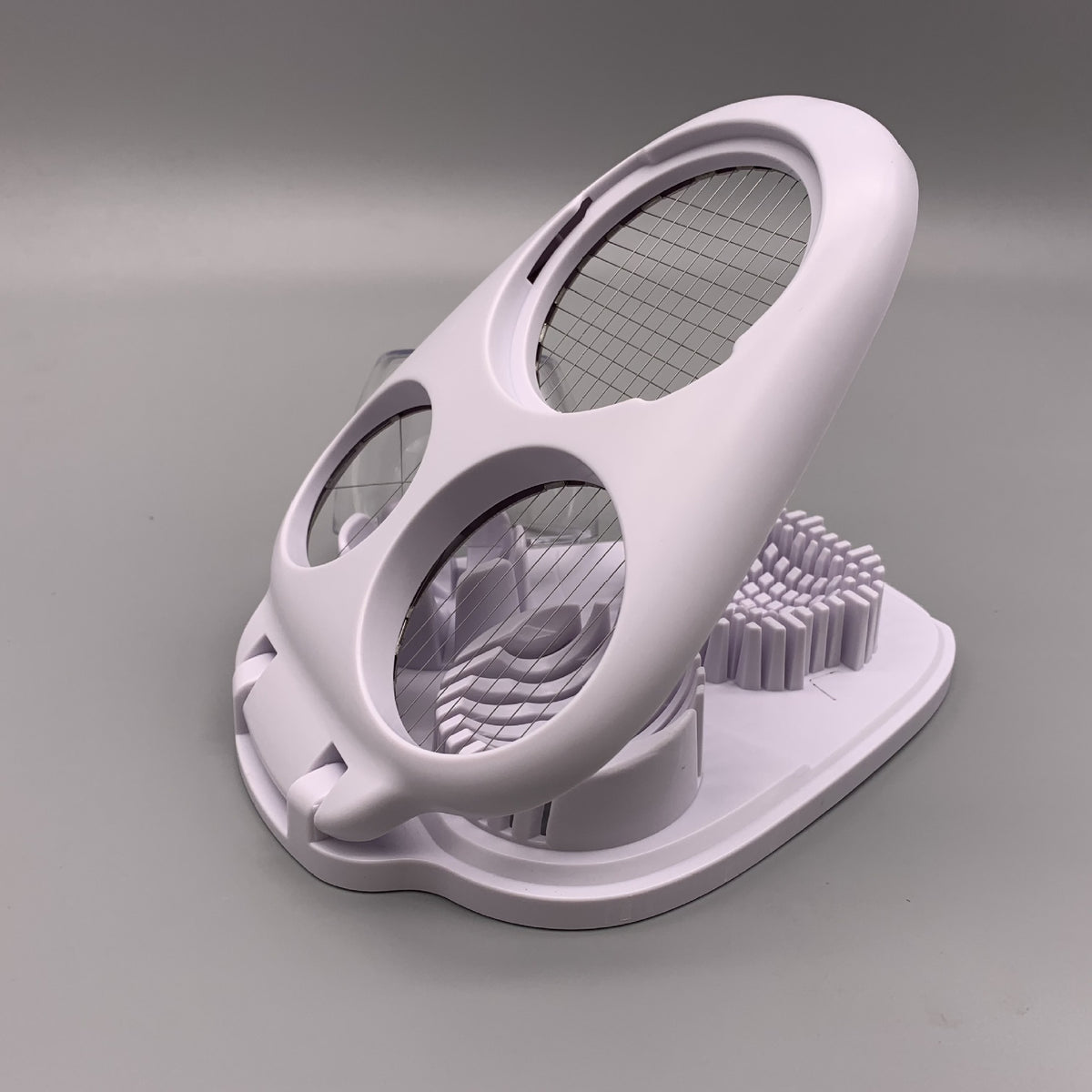 Three In One Egg Slicing Tool - White Kitchen Egg Cutter