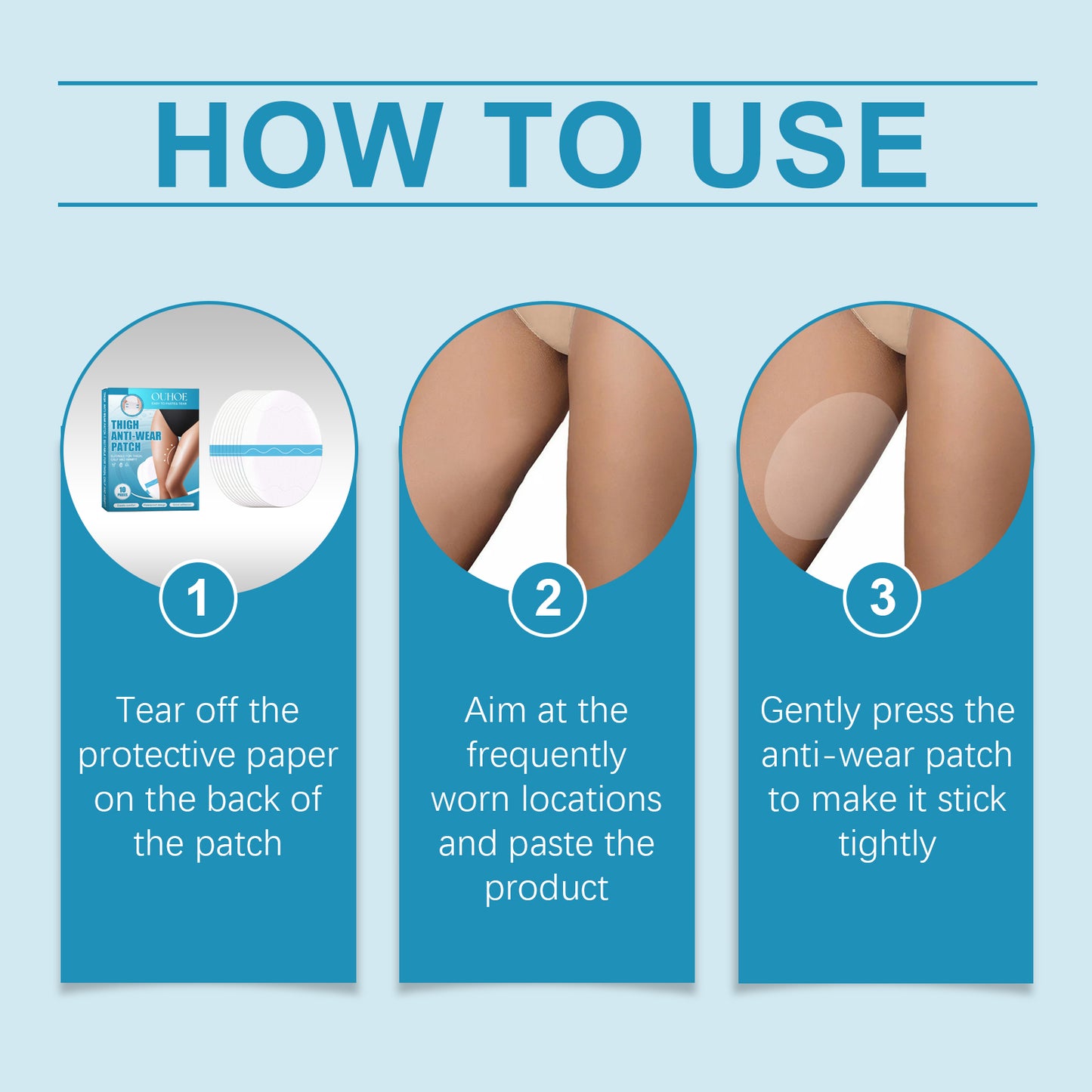 Anti-Friction Thigh & Heel Patches - Breathable Adhesive Skin Protection