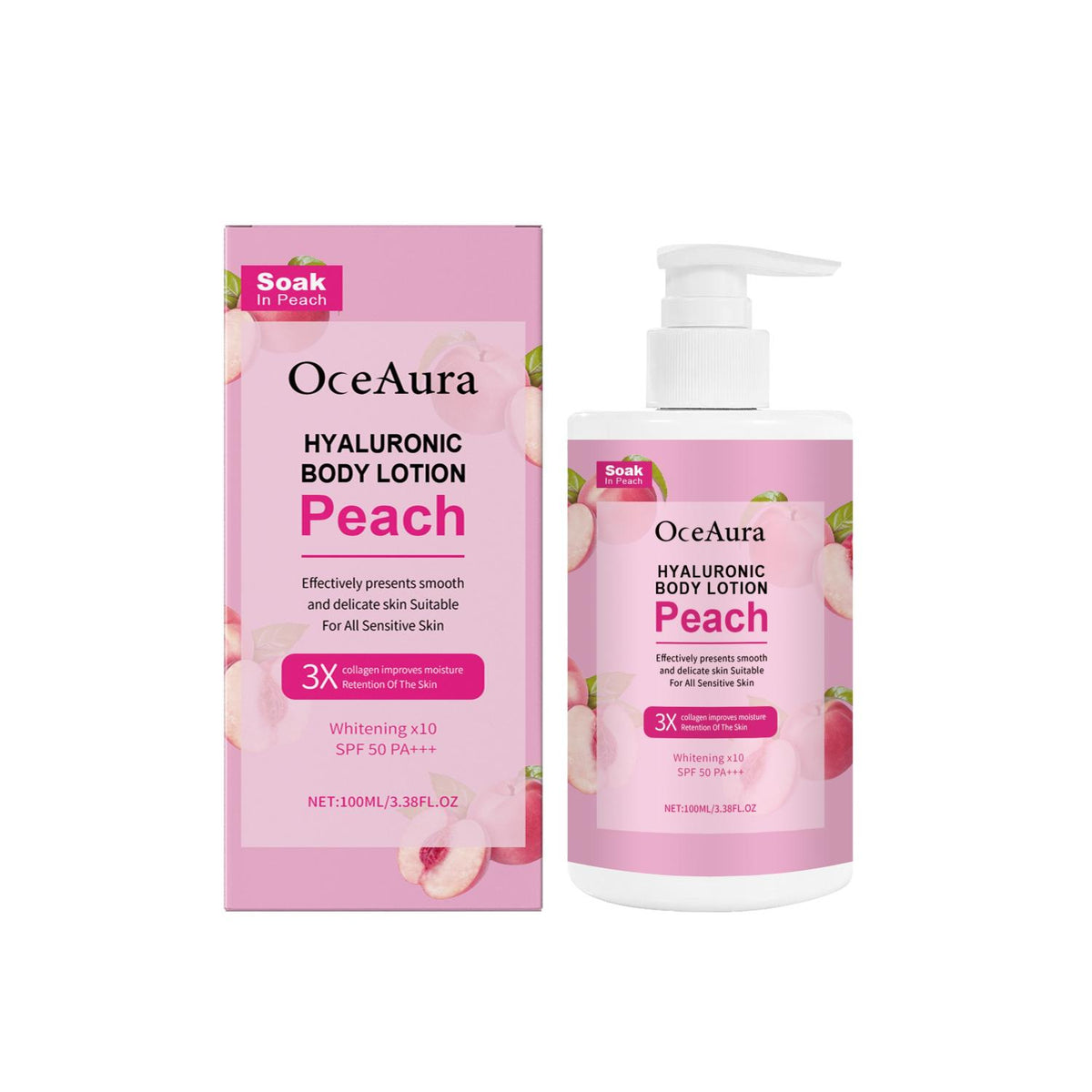 Peach Moisturizing Body Lotion - Refreshing 100ml Skin Care