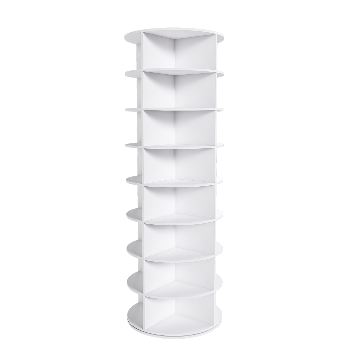 Rotating Shoe Rack Tower, 8-Tier Spinning Storage Rack, Free Standing