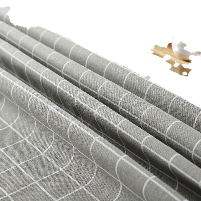 Checkered Tablecloth - Gray, Black & White Modern Rectangular Cover, Multiple Sizes