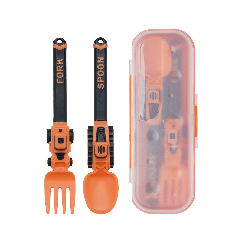 Children's Heavy Duty Plastic Construction Vehicle Shovel and Fork Set