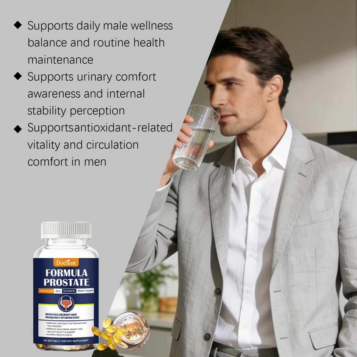 Prostate Health Support Softgels - 60 Softgels